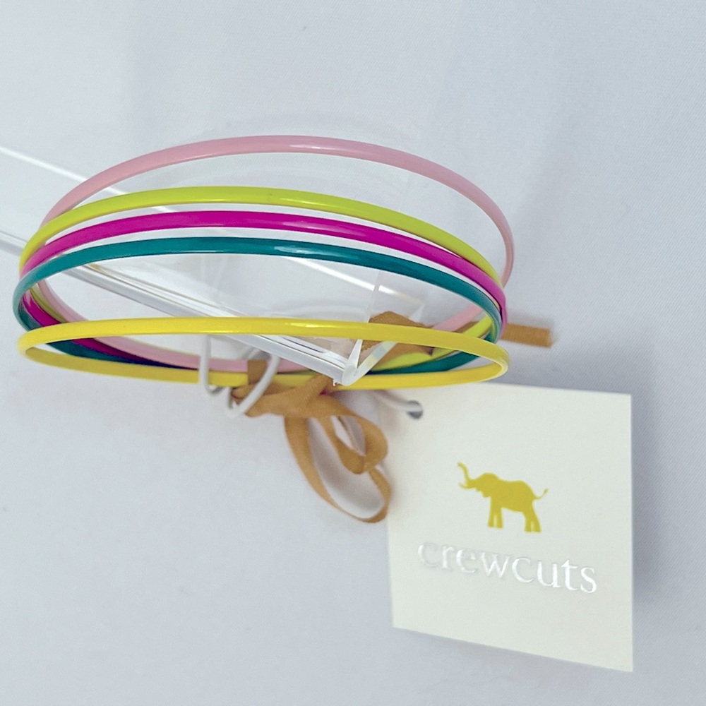 J. Crew Crewcuts Kids Jewelry, Colorful Bangle Bracelets, Set of Five, NWT